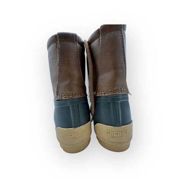 Sperry Kids Top-Sider Port Duck Boot Brown Tan Size 3M - Picture 6 of 9